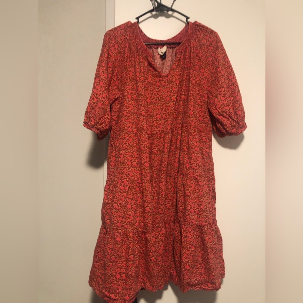 Universal Thread Pink Floral Babydoll Dress